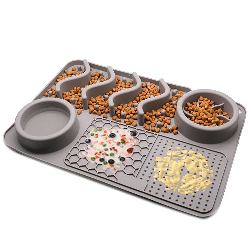 Dog Silicone Licking Pad Pet Licking Mat Silicone Smelling Mat Multifunctional Food Bowl Pets Supplies - 10