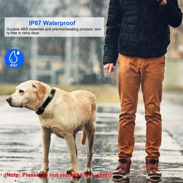 Dog Training Collar Receiver IP67 Waterproof Dog Bark Shock Collar Accessories Adjustable Belt - 5