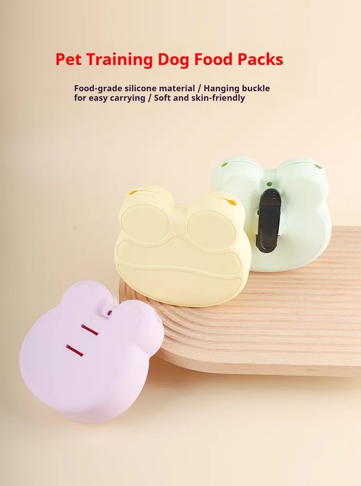 Pet Training Treat Pouch With Food-Grade Silicone – Soft, Skin-Friendly Dog Treat Bag With Hanging Buckle For Easy Carrying – Ideal For Puppy Training And Outdoor Activities - 2
