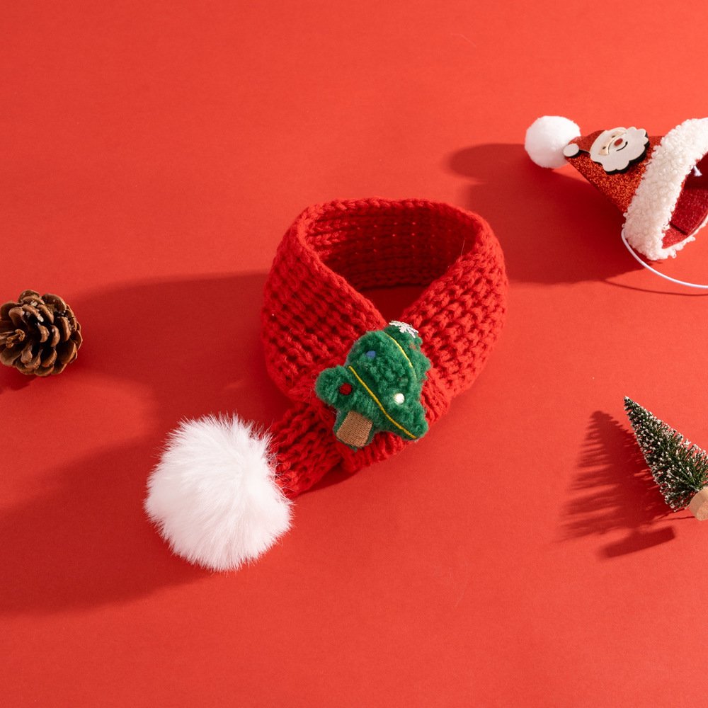 Christmas Cat Scarf Pet Elderly Decorations - 6