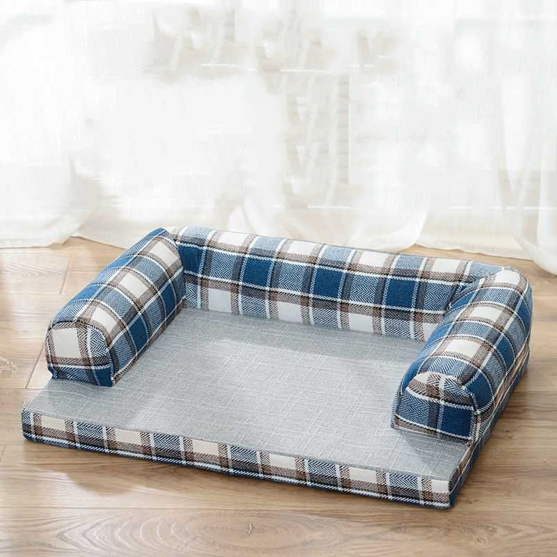 Removable And Washable Cushions Scratch-resistant Linen Dog Sofa Bed - 3