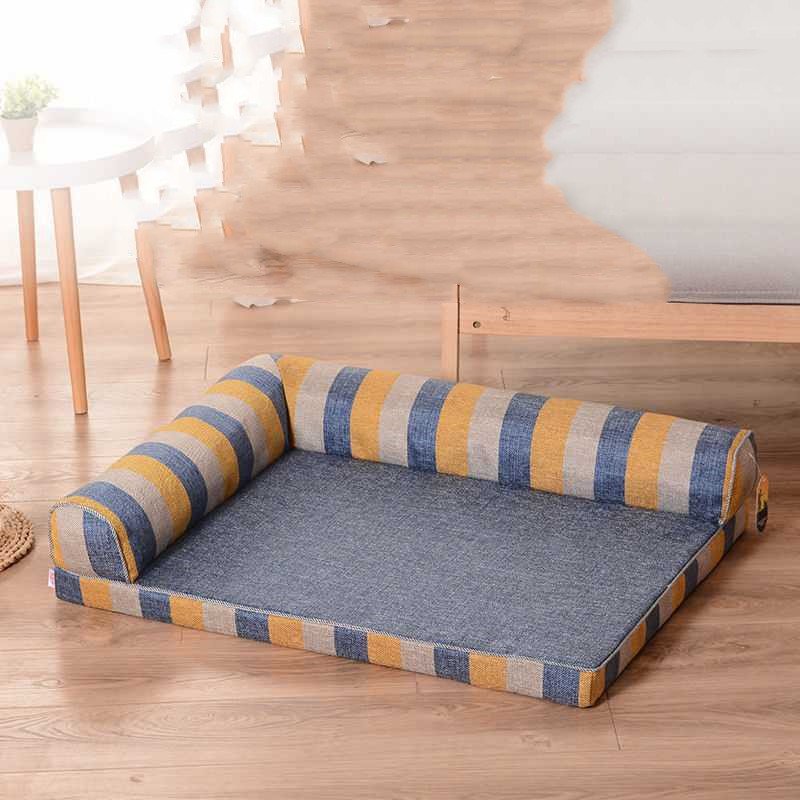 Removable And Washable Cushions Scratch-resistant Linen Dog Sofa Bed - 6