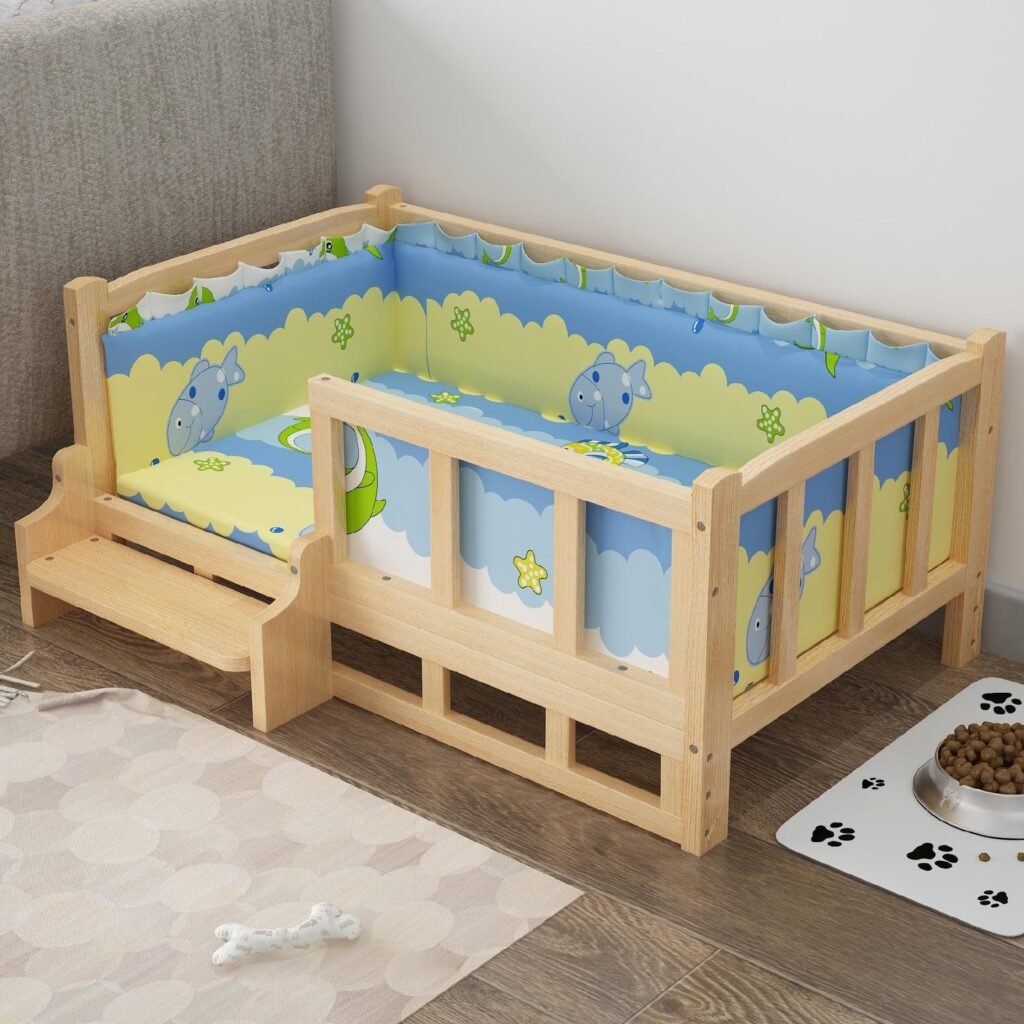 Bed Summer Wooden Wooden Bed Pet Dog Bed - 8