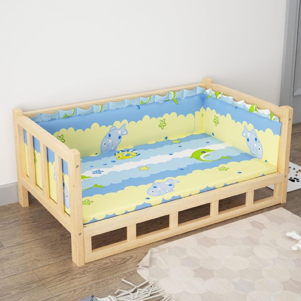 Bed Summer Wooden Wooden Bed Pet Dog Bed - 7