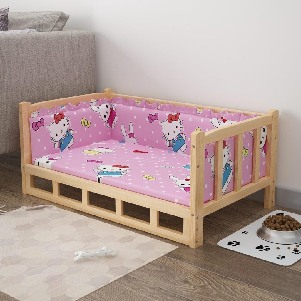 Bed Summer Wooden Wooden Bed Pet Dog Bed - 5