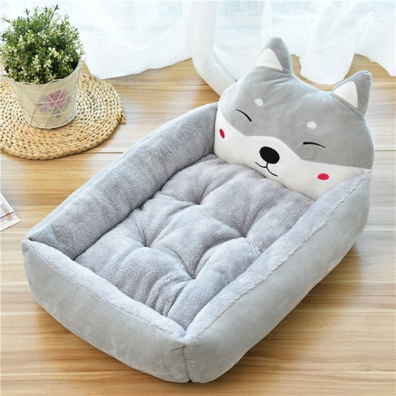 Large Pet Cat Dog Bed 7Colors Warm Cozy Dog House Soft Fleece Nest Dog Baskets - 5