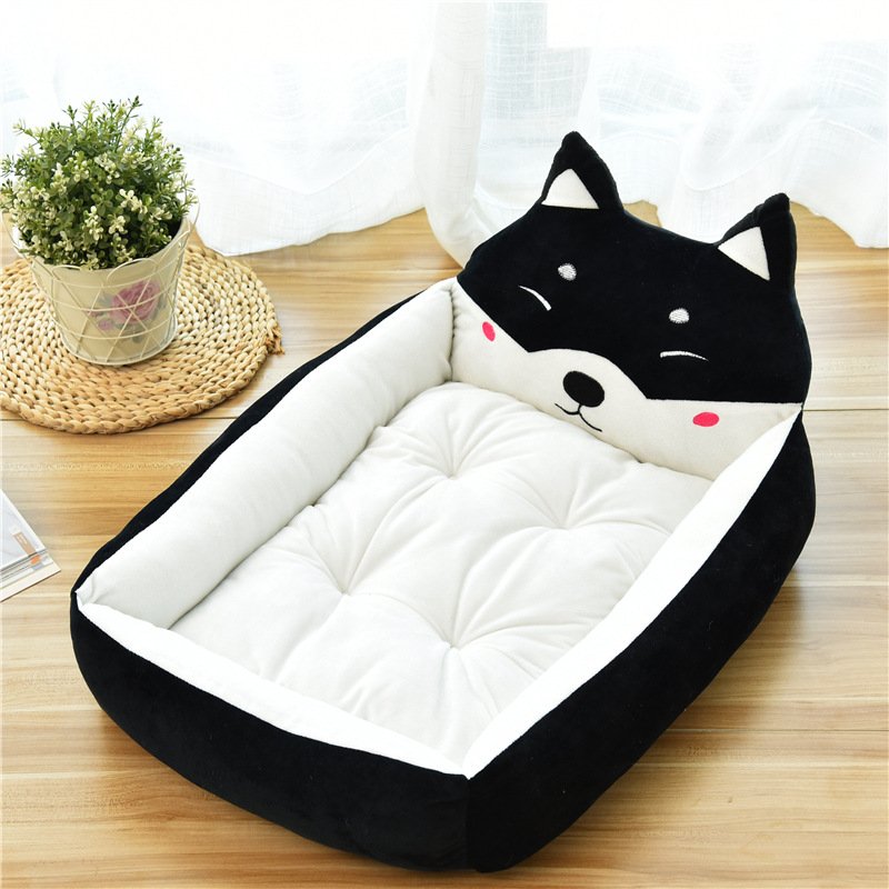 Large Pet Cat Dog Bed 7Colors Warm Cozy Dog House Soft Fleece Nest Dog Baskets - 3