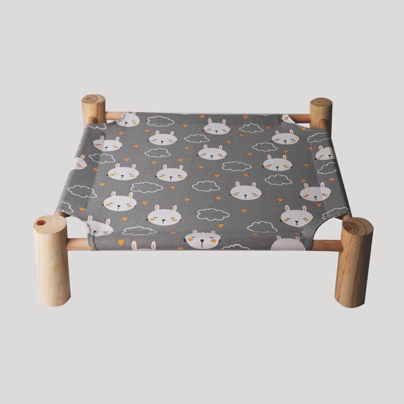 Removable And Washable Solid Wood Pet Dog Bed - 7