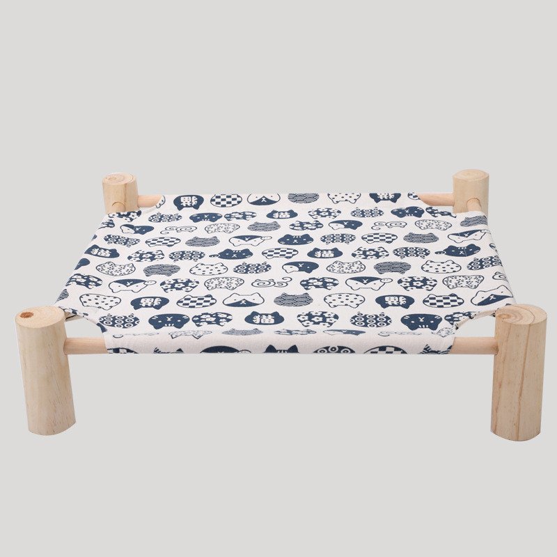 Removable And Washable Solid Wood Pet Dog Bed - 2