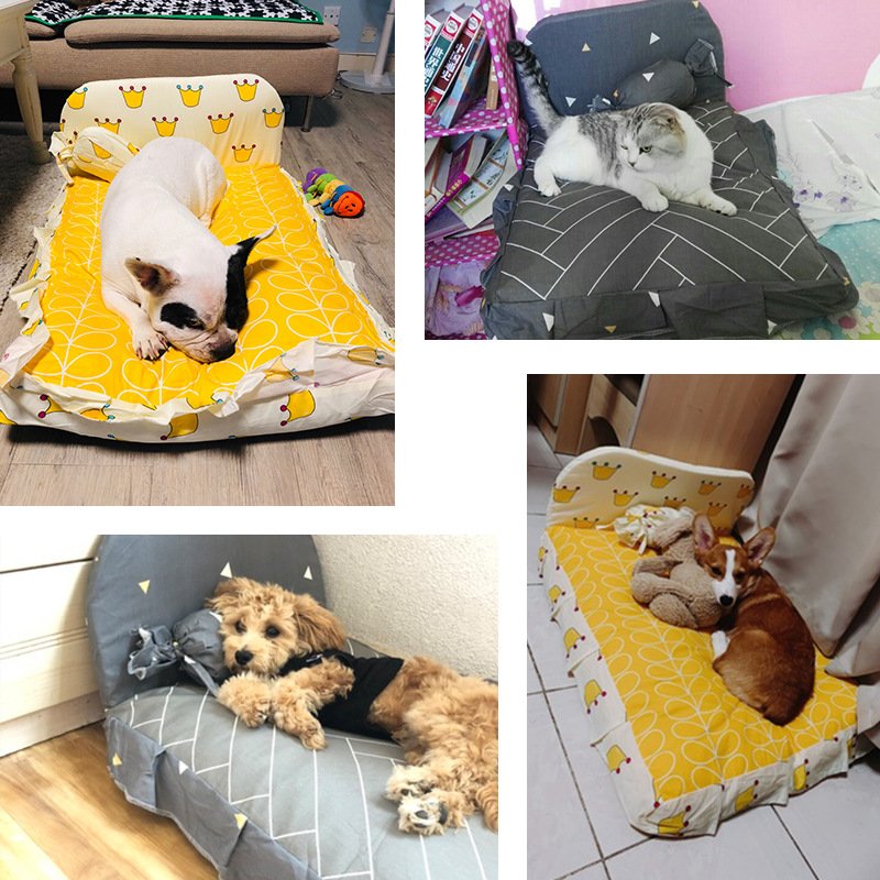 Teddy small dog pet bed - 4