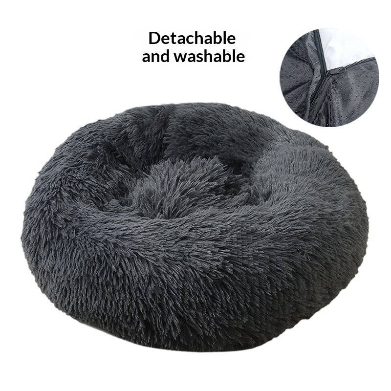 Pet Nest Warm Round Plush In Winter - 4