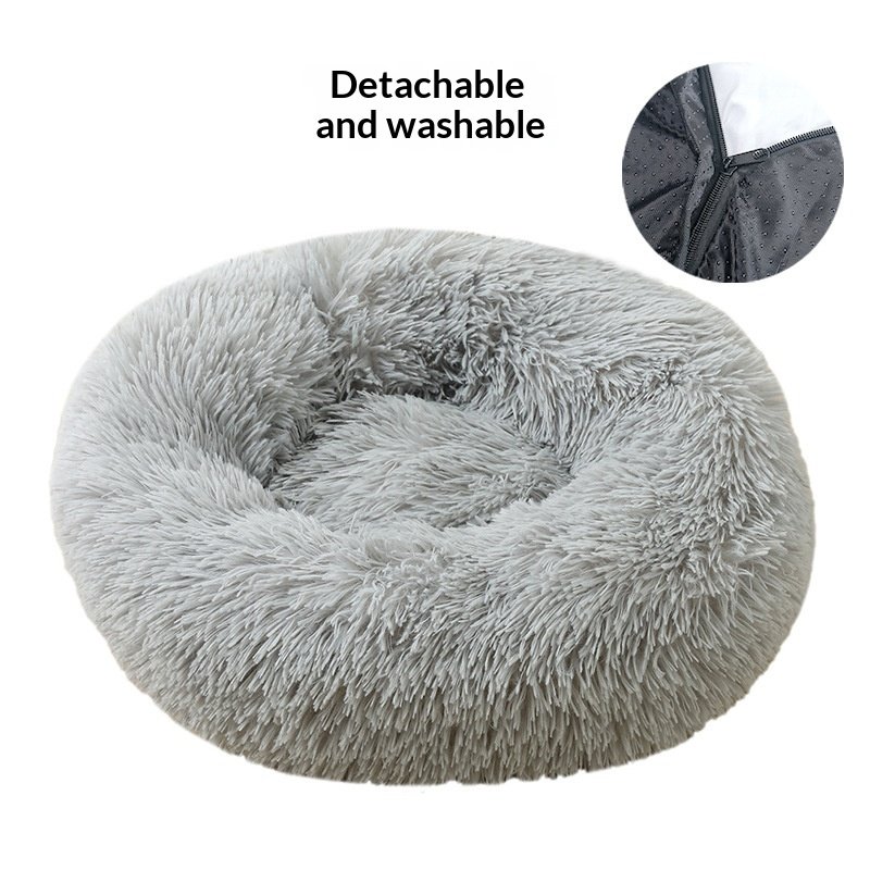 Pet Nest Warm Round Plush In Winter - 5
