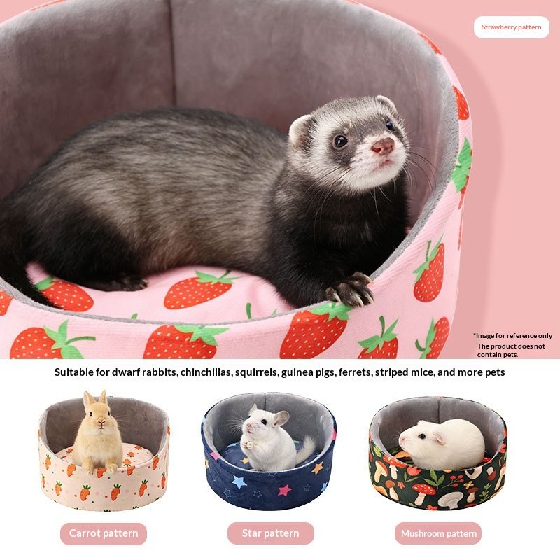 Small Pet Bed Guinea Pig Hideaway Hamster And Chinchilla Shelter - 3