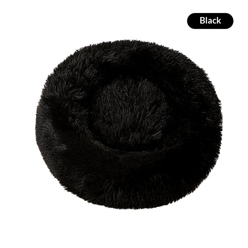 Round Plush Pet Bed, Winter Warmth For Dogs And Cats - 7