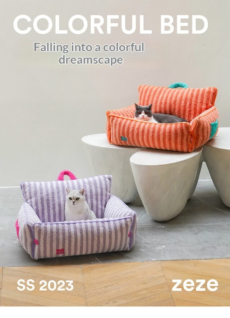 Pet Sofa Zeze Open Cat Nest Warm Cat Bed - 4