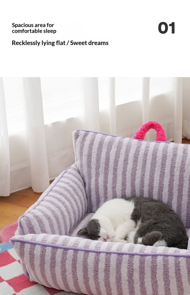 Pet Sofa Zeze Open Cat Nest Warm Cat Bed - 3