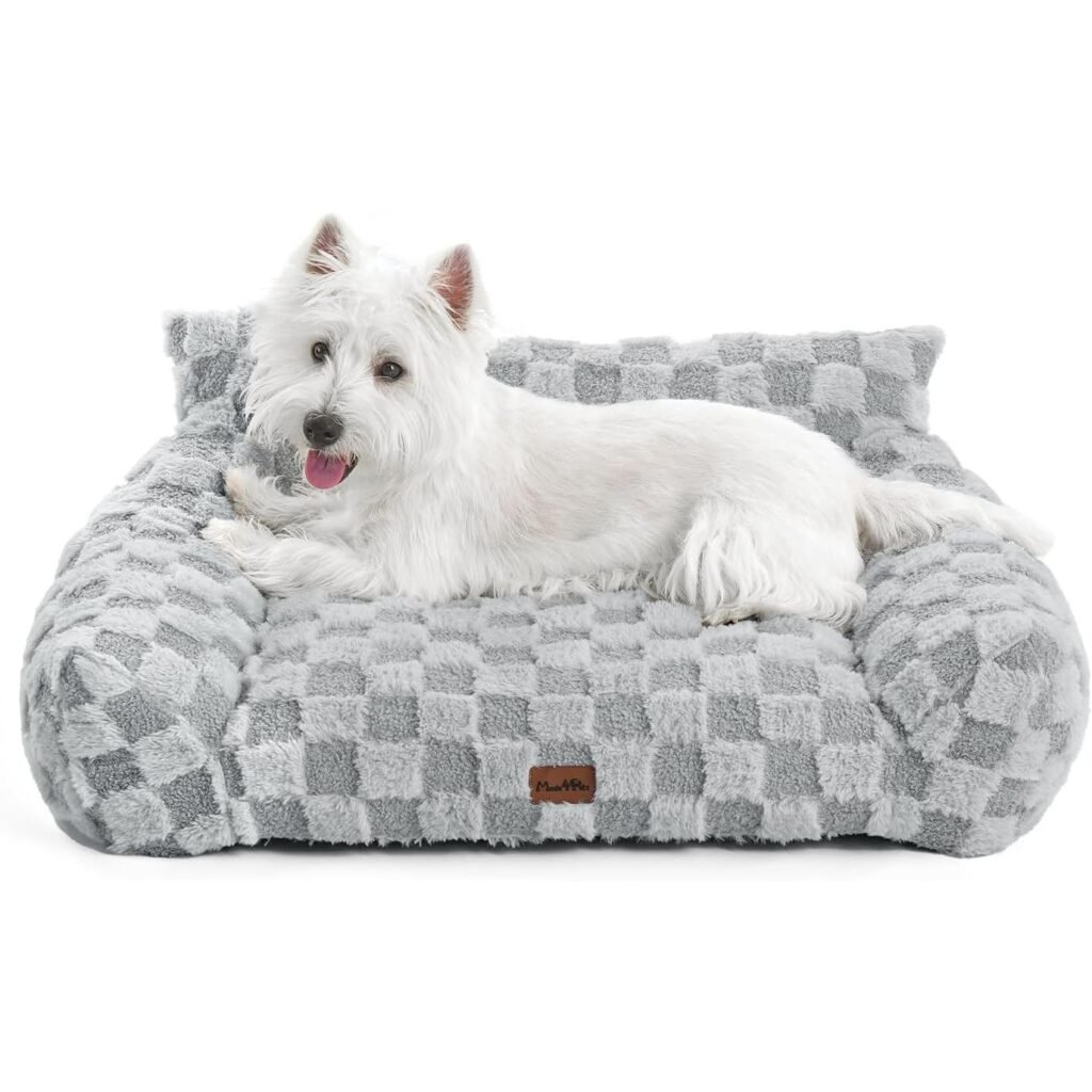 Made4Pets Medium Sage Green Plaid Pet Sofa Bed,Pickup Only - 4