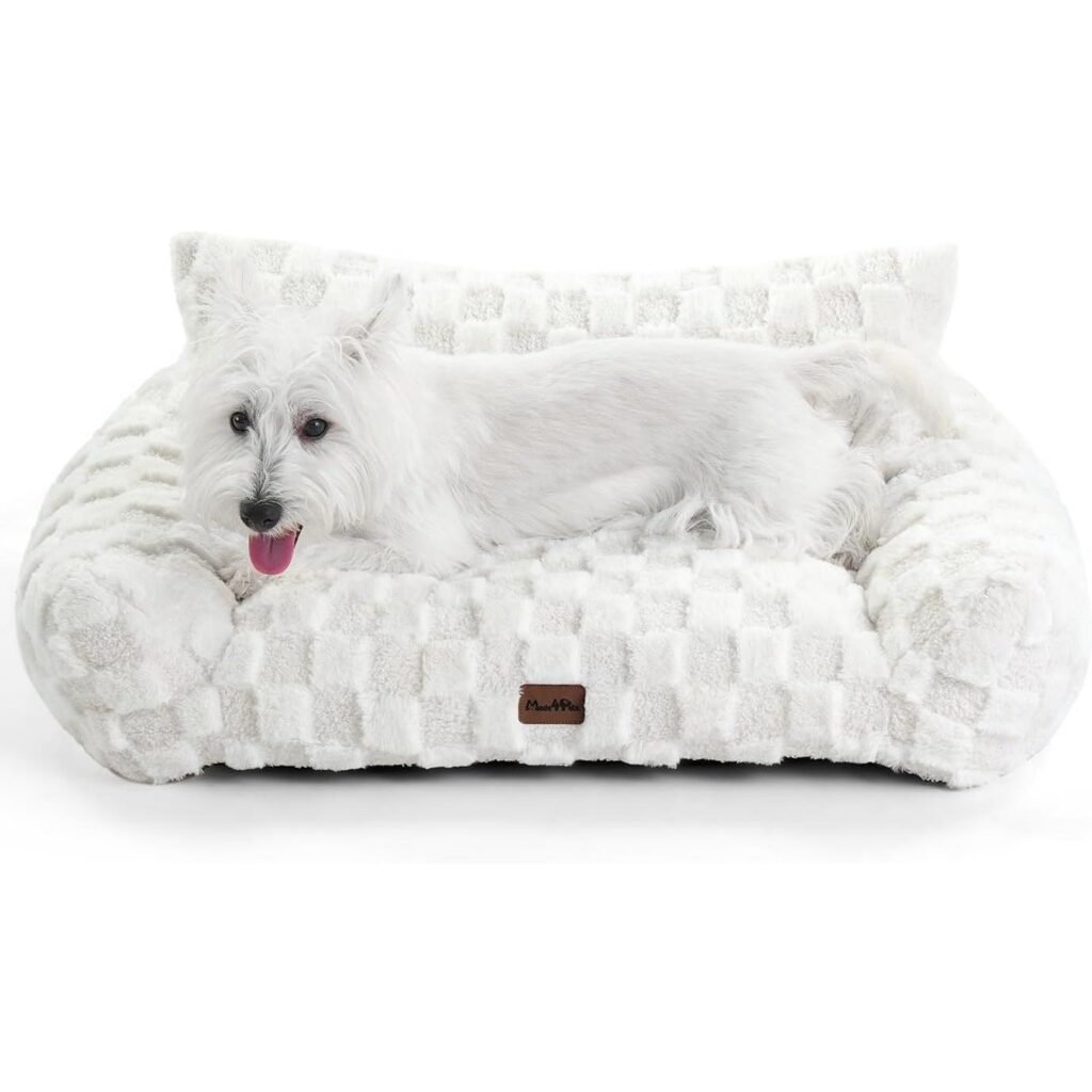 Made4Pets Medium Sage Green Plaid Pet Sofa Bed,Pickup Only - 8