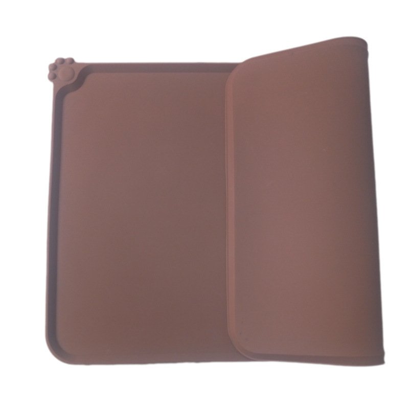 Waterproof Pet Mat For Dogs And Cats Pure Color Silicone Pet Food Mat - 8