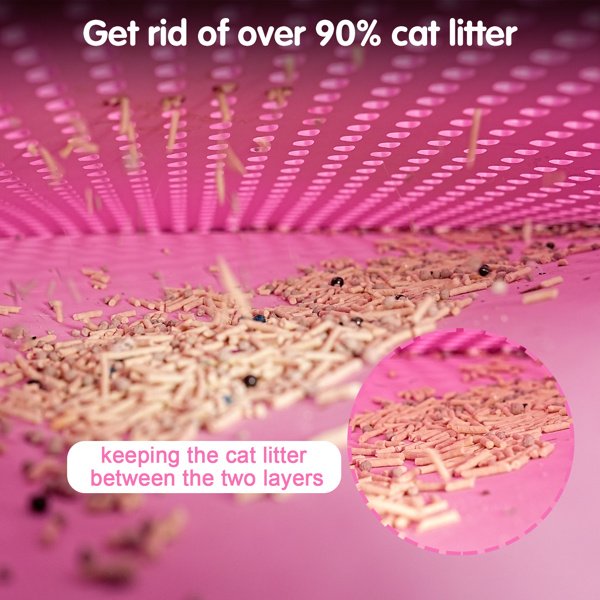 Double Layer Rice Shaped Cat Litter Pad - 5