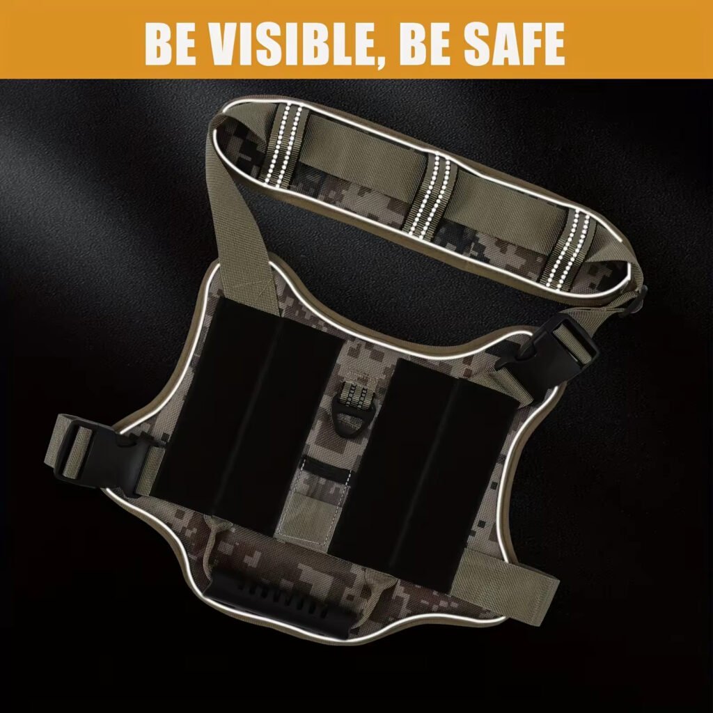 Tactical Service Dog Harness With Handle, No-Pull Adjustable Reflective Pet Vest Harness For Easy Walking And Training - 5