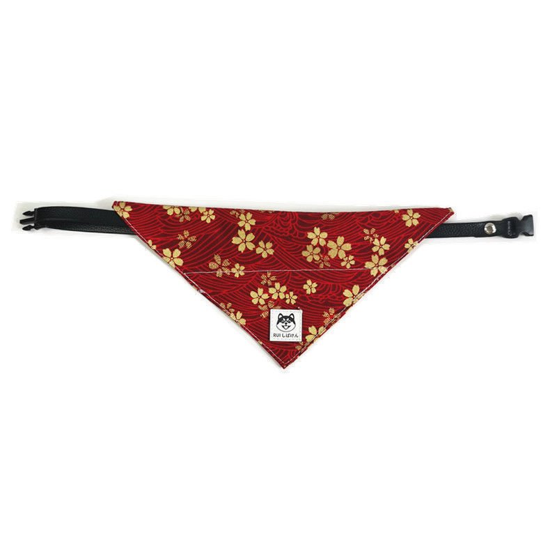 Japanese Tang Grass Pattern Dog Triangular Binder - 7