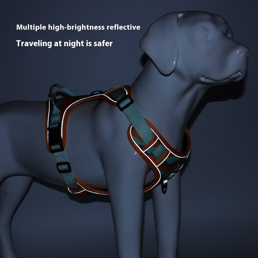 Dog Chest And Back Reflective Commuter Hand Holding Rope - 7