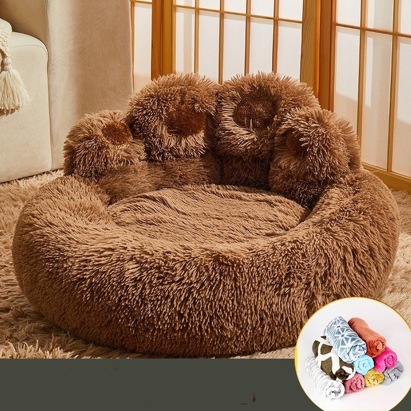 Kennel Warm Medium Large Dog Corgi Golden Retriever Bed Fleece-lined Sofa Mattress - 3