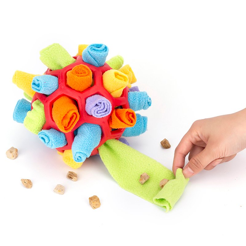 Pet Dog Sniff & Snack Puzzle Ball  Snuffle Ball Canine Enrichment Nose Pad Toys - 2