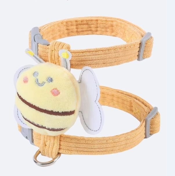 Small Cat Harness Wing Shaped Decorative Walking Vest Traction Rope Set - 6