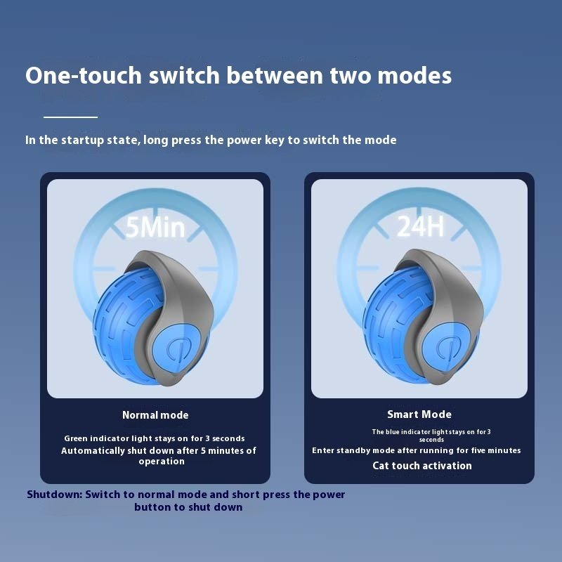 New Interactive Cat Toys Ball Auto Electric Rolling Ball Toys For Cat Kitty Pets Smart Automatic Teaser USB Rechargeable Cat Toy Pet Products - 5