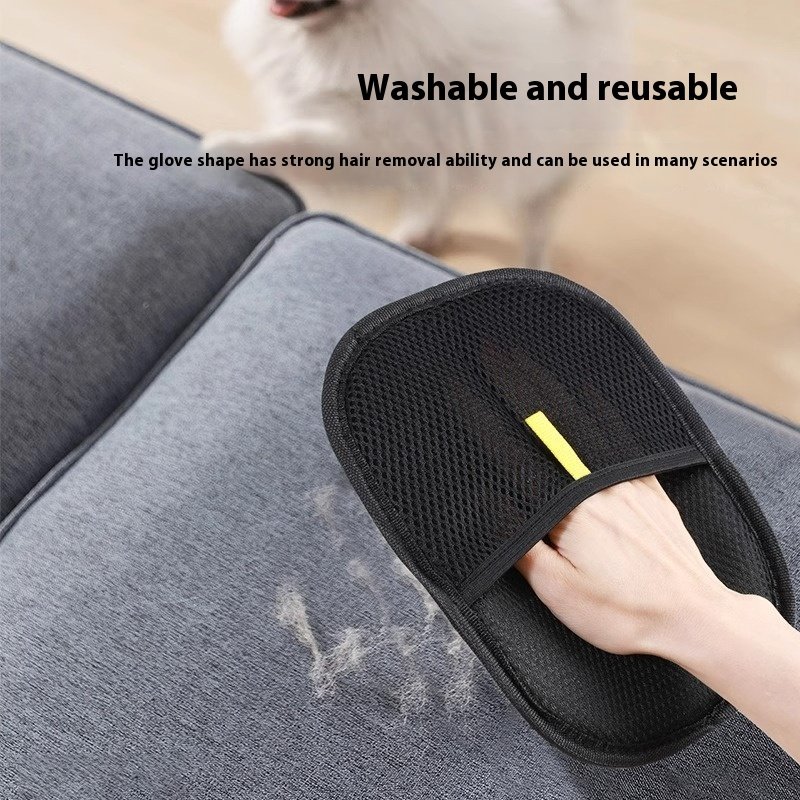 Pet Hair Remover Mitt Pet Hair Remover Gloves Deshedding Brush Glove For Dog Cat Rabbit With Long Short Curly Hair - 6
