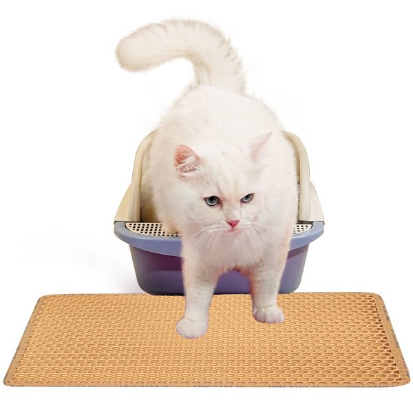 Double Layer Rice Shaped Cat Litter Pad - 3