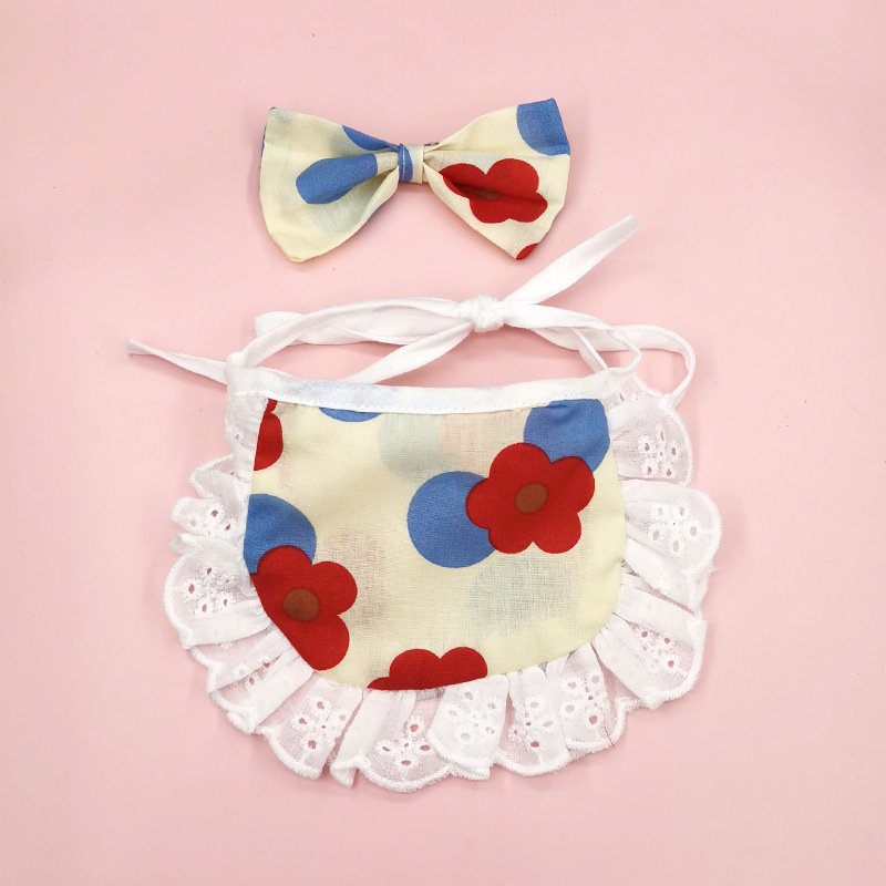 Cat Lace Suit Saliva Towel Princess Style Scarf Bib Decoration - 8