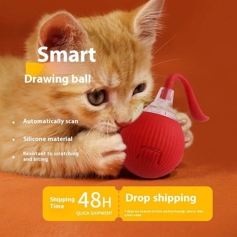 Interactive Cat Toy Ball Super Drive Cat Rolling Ball - 4