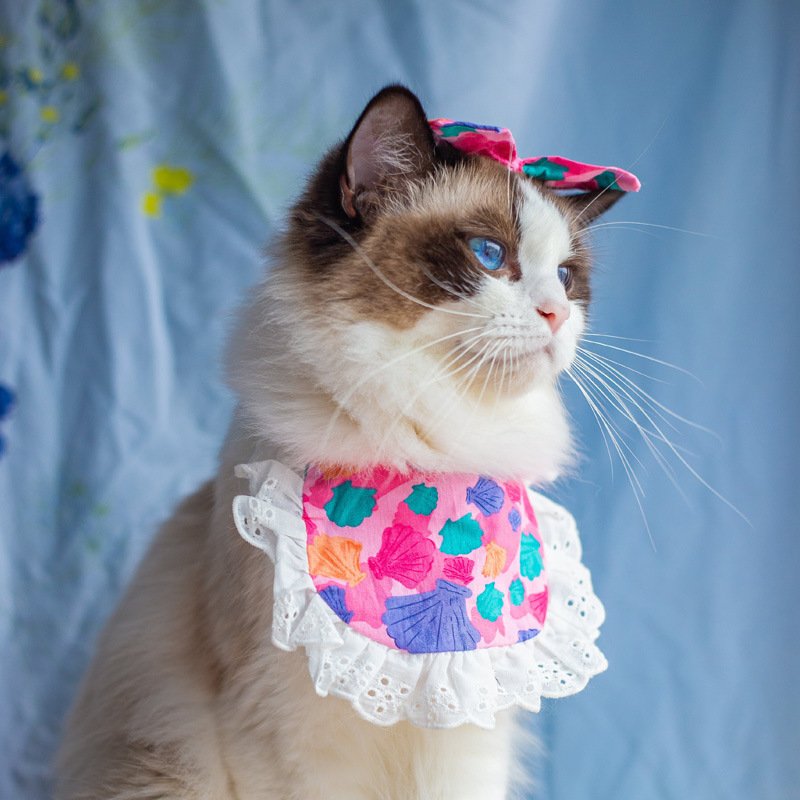 Cat Lace Suit Saliva Towel Princess Style Scarf Bib Decoration - 6