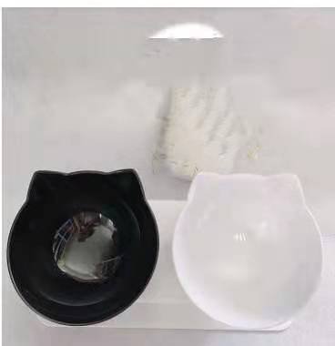 Cat Elevated Feeder Stand With Transparent Bowl - 5