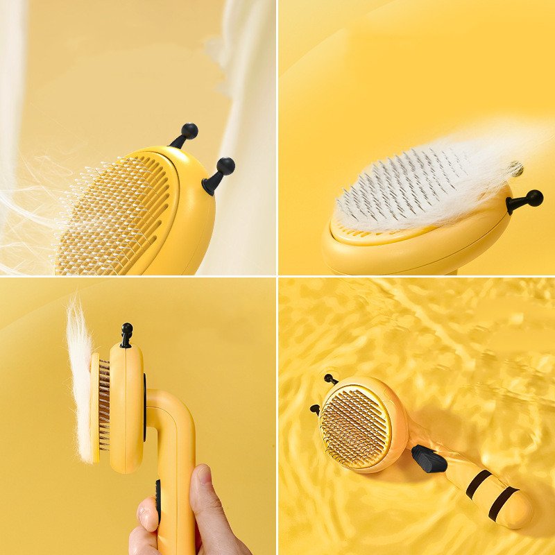 Small Bee Shaped Pet Cat Pin Comb - 3
