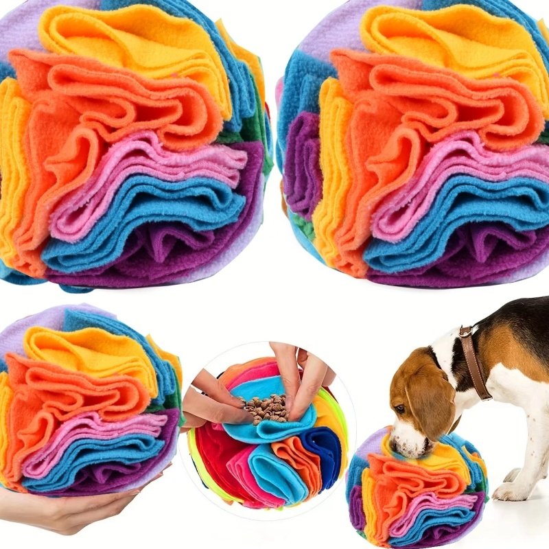 Dog Sniffing Training Blanket Snuffle Ball Mat Detachable Pads Puzzle Toy Pet Supplies For Dogs Cats - 9