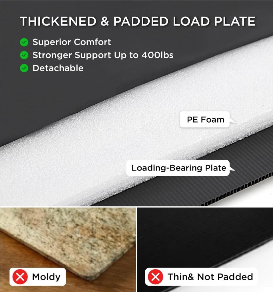 Made4Pets Pet Dog Car Back Seat Cover Back Seat Extension Pad Can Bear 400 Pounds Waterproof And Non-slip Dog Car Hammock Eight-layer Hard Bottom With PE Foam Easy To Install And Clean - 10