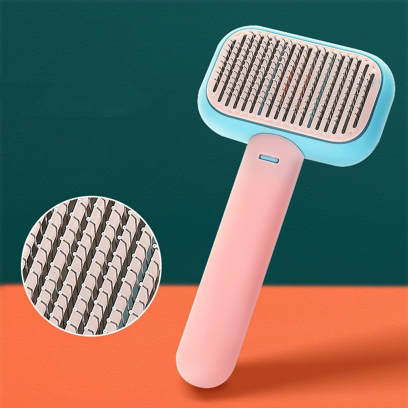 New Pet Cat Dog Hair Brush Hair Massage Comb Open-Knot Brush Grooming Cleaning Tool Stainless Steel Comb - 5