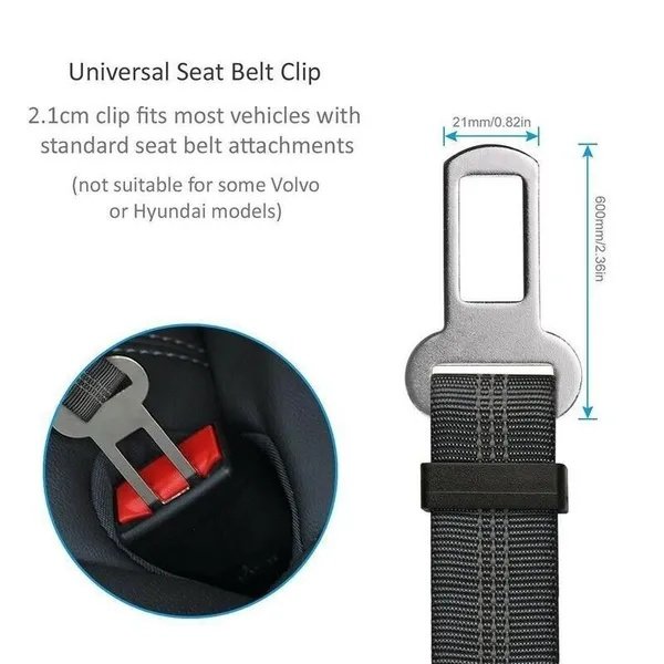 2 Pack Cat DOG PET Safety Seatbelt Car Vehicle Seat Belt Adjustable Harness Lead - 5