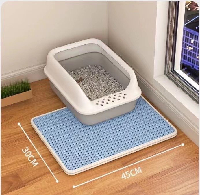 Cat Litter Mat Double Layer Filter Anti-bring Out - 4