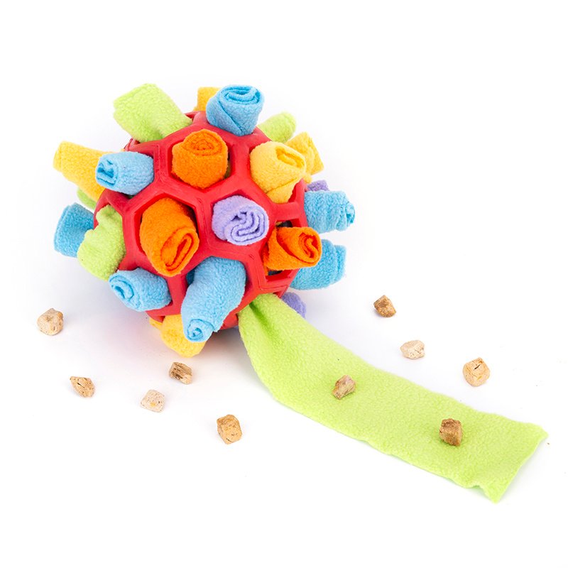 Pet Dog Sniff & Snack Puzzle Ball  Snuffle Ball Canine Enrichment Nose Pad Toys - 5