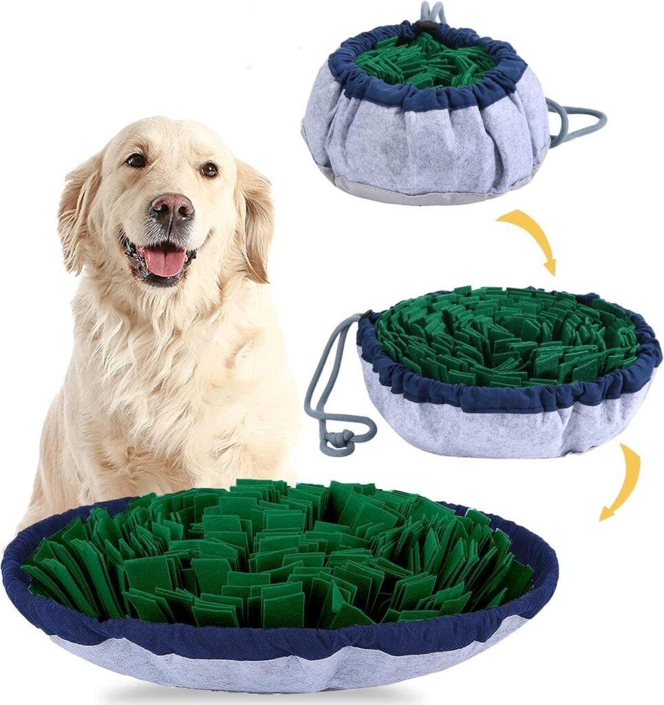 Adjustable Snuffle Mat For Dogs Large Breed Puzzle Toys Small Dog Enrichment Toys For Large Dogs Slow Eating Stress Relief Dog Toy For Feeding Dog Mental Stimulation Toys - 2