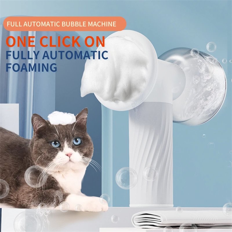 Automatic Foaming Dog Cat Bath Brush Dog Shampoo Brush With Soap Dispenser Electric Pet Grooming Massage Brush Pet Bath Brush Scrubber Comb For Dog Cat Pet Products - 6
