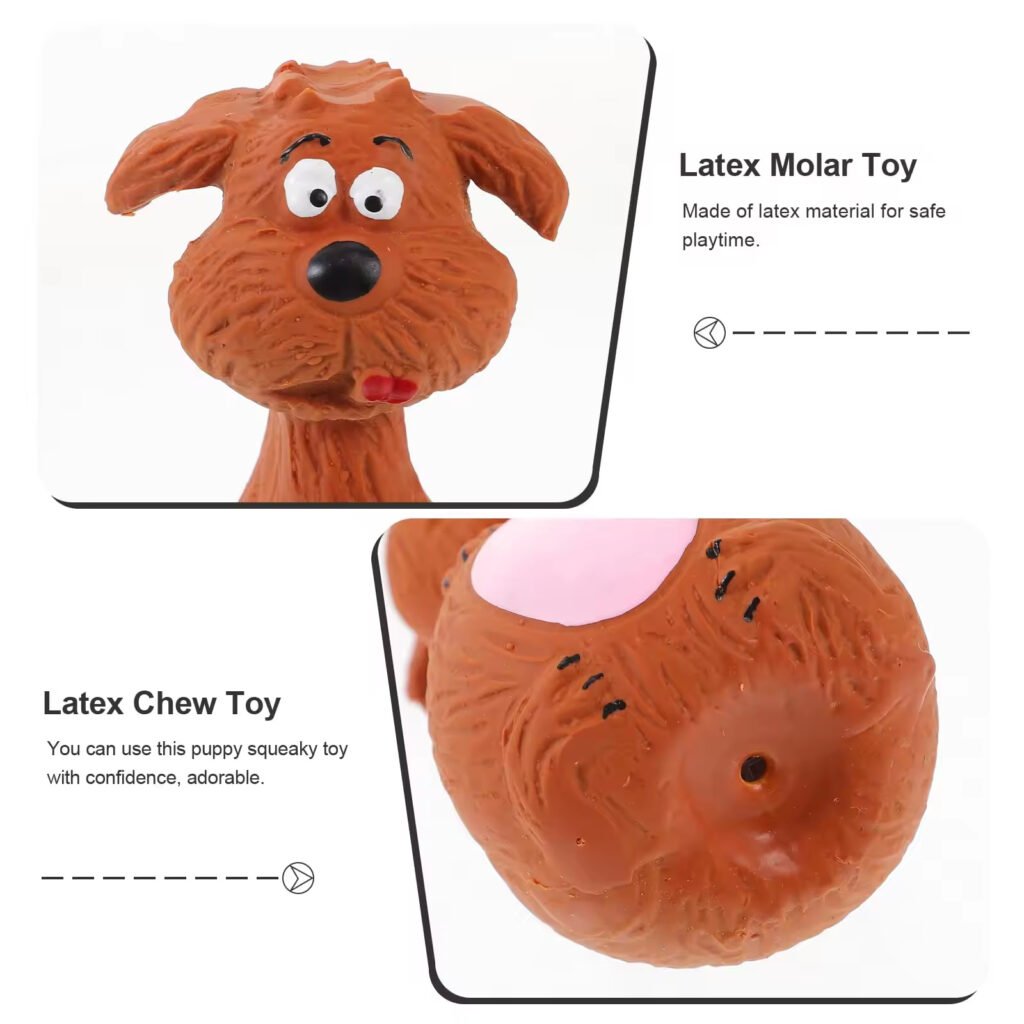 4pcs Cute Latex Dog Chew Toys With Sound, Interactive Biting Toys For Dental Health, Puppy Teething Pet Supplies - 2