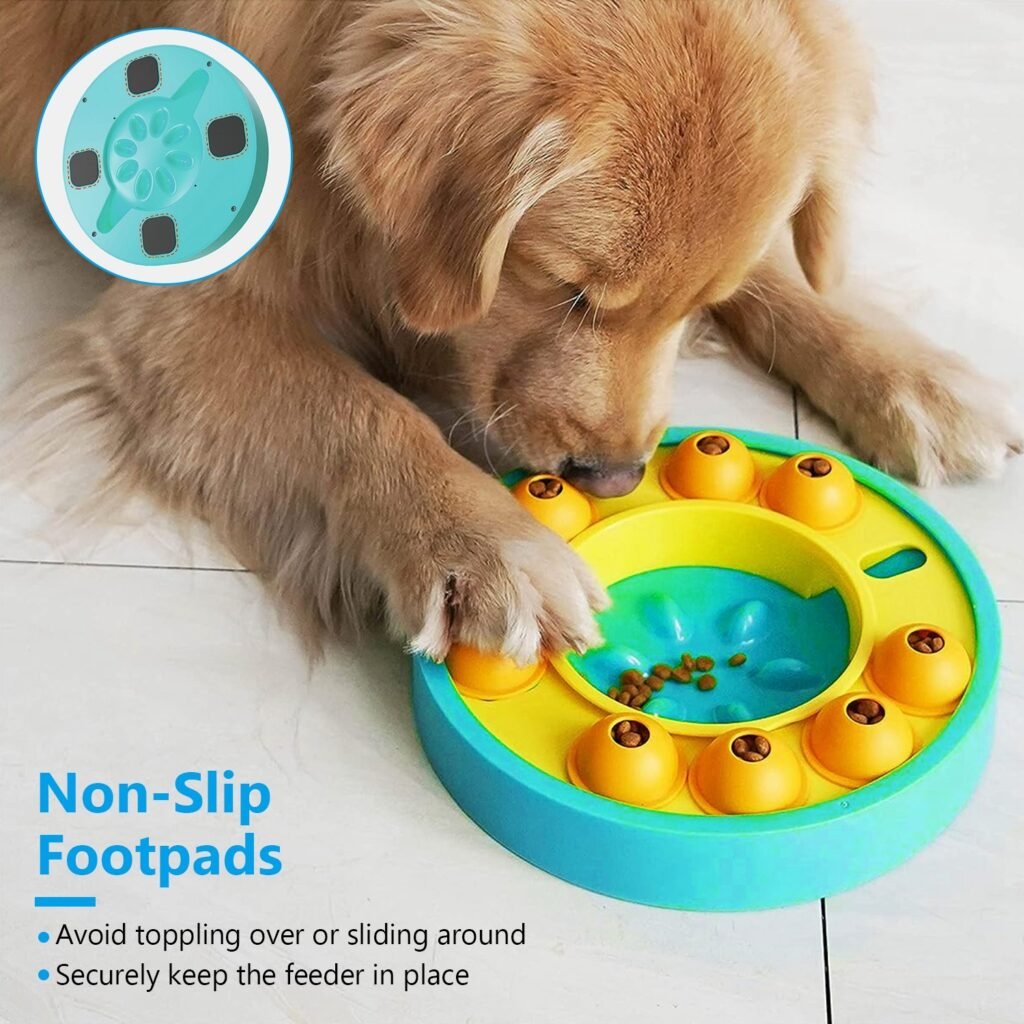 1Pc Dog Puzzle Food Feeder Slow Feeding Bowl Interactive Toy Dog Treat Dispensing Toy For IQ Training Mental Enrichment For Small Medium Large Dog Cat - 2
