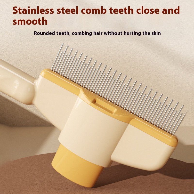 Professional Pet Comb For Dogs And Cats With Release Button Flea Cat Combs For Cats And Dogs – Easy To Use And Durable Grooming Tool Pet Products - 3