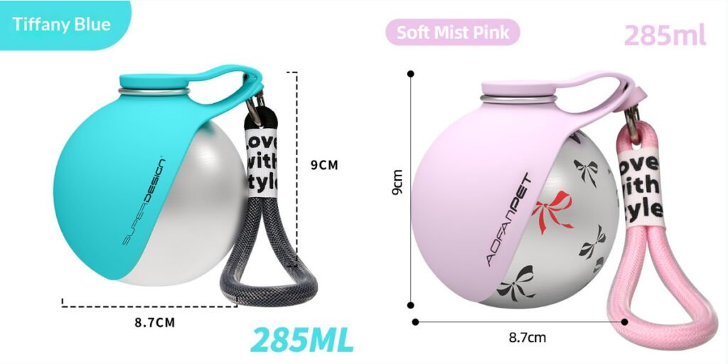 Creative Portable Outdoor Pet Stainless Steel Water Cup Small Dog Water Bottle Convenient Dog Drink Dispenser Puppy Travel Portable Water Bowl Pet Products - 6